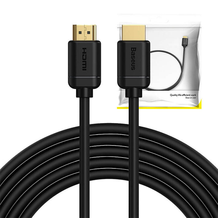 Baseus 2x HDMI 2.0 4K 60Hz Cable, 3D, HDR, 18Gbps, 5m (black)