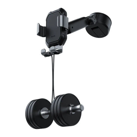 Gravity car mount for Baseus Tank phone with suction cup (black)