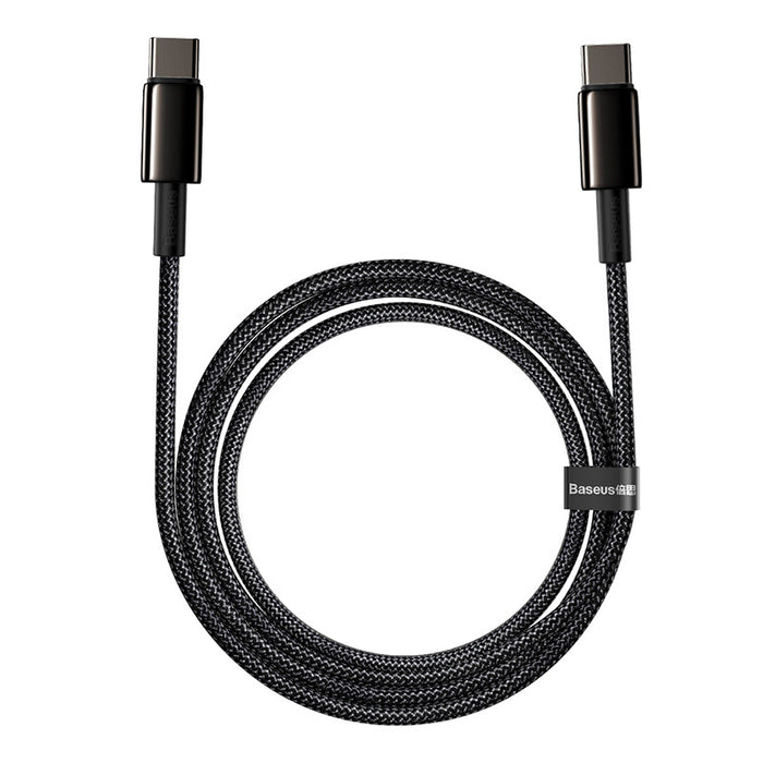 Baseus Tungsten Gold Cable Type-C to Type-C 100W 1m (black)