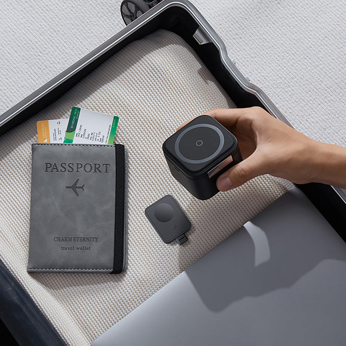 Baseus MagPro 3in1 25W MagSafe Compatible Inductive Charger for Phone and Smartwatch - Black