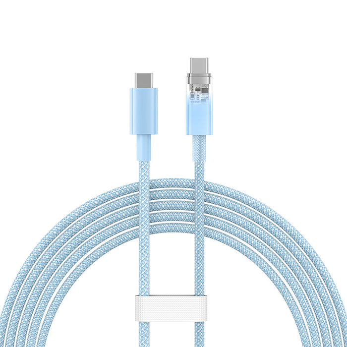 Baseus Explorer 100W USB-C - USB-C Cable with Intelligent Temperature Sensor 2m - Blue