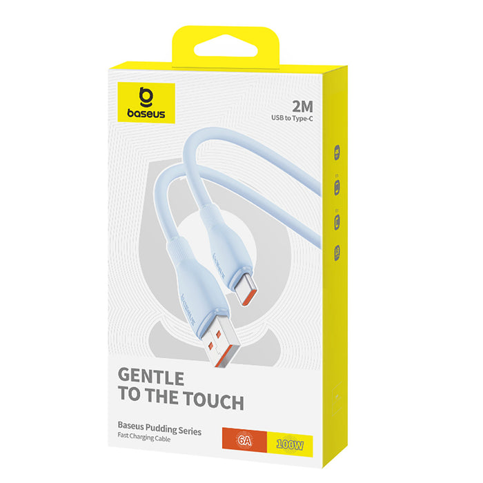 Baseus Pudding 100W USB-A - USB-C Cable 2m - Blue