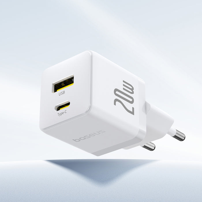 Baseus Palm 20W USB-C USB-A Wall Charger - White