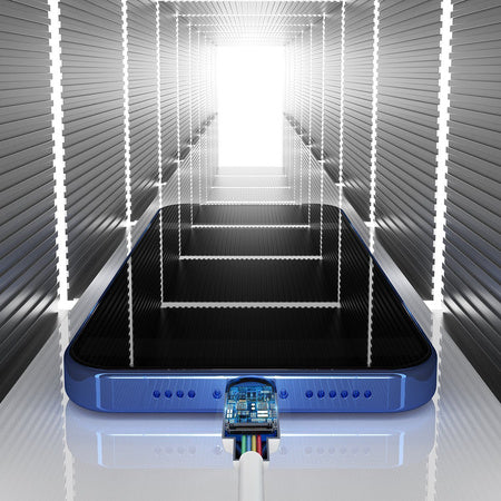 Baseus Simple Wisdom Data Cable Kit USB to Lightning 2.4A (2PCS/Set）1.5m White