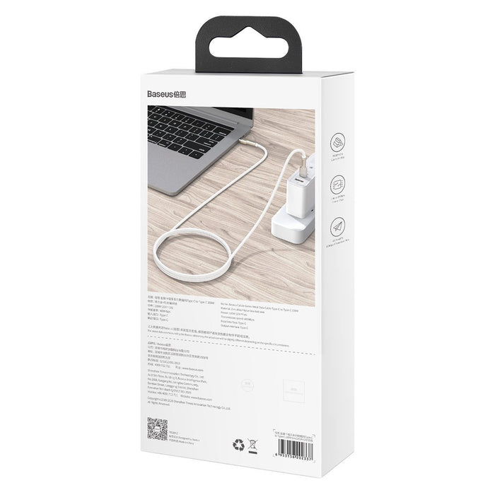 Cable USB-C to USB-C Baseus Cafule, 100W, 2m (black)