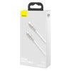 Cable USB-C to USB-C Baseus Cafule, 100W, 2m (white)