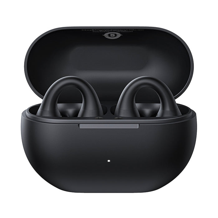 Baseus Bass 15 Clip OWS Wireless Headphones with Baseus Simple USB-C 3A 30cm Cable - Black
