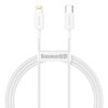 Baseus Superior Series Cable USB-C to Lightning, 20W, PD, 1m (white)