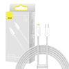 USB-C cable for Lightning Baseus Dynamic Series, 20W, 2m (white)