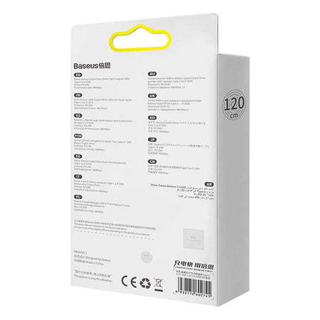 Baseus Crystal Shine cable USB-C to Lightning, 20W, PD, 1.2m (purple)