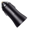 Baseus Golden Contactor Max car charger, 2x USB, 60W (gray)