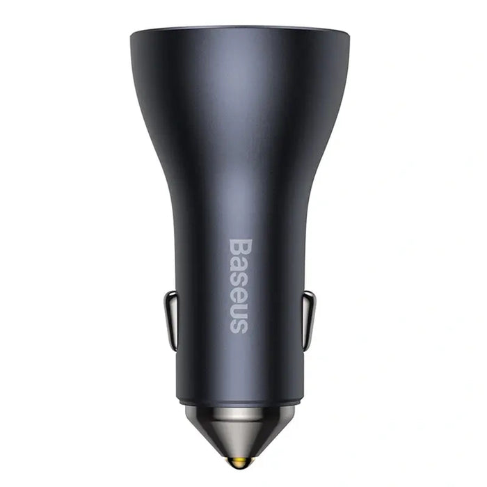 Car charger Baseus Golden Contactor Pro, 2x USB-C, 1x USB, 65W (grey)