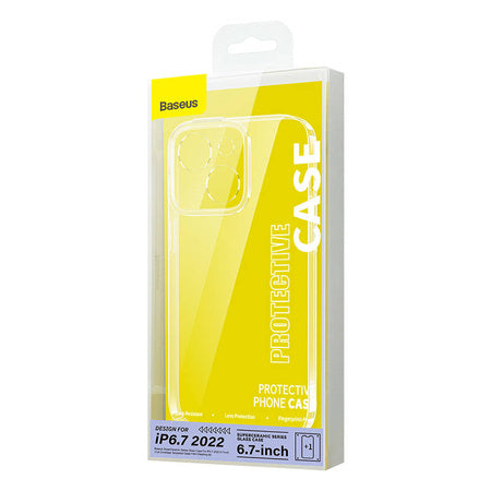 Baseus SuperCeramic Transparent Glass Case and Tempered Glass set for iPhone 14 Plus