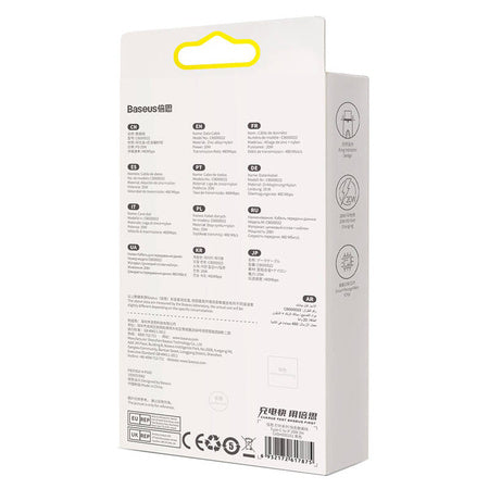 USB-C cable for Lightning Baseus Glimmer Series, 20W, 2m (Black)