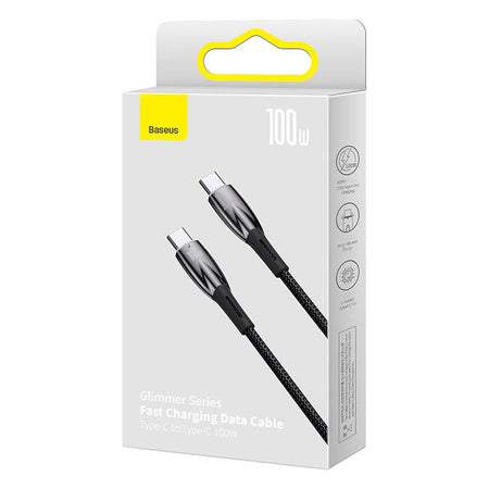 USB-C cable for USB-C Baseus Glimmer Series, 100W, 1m (Black)