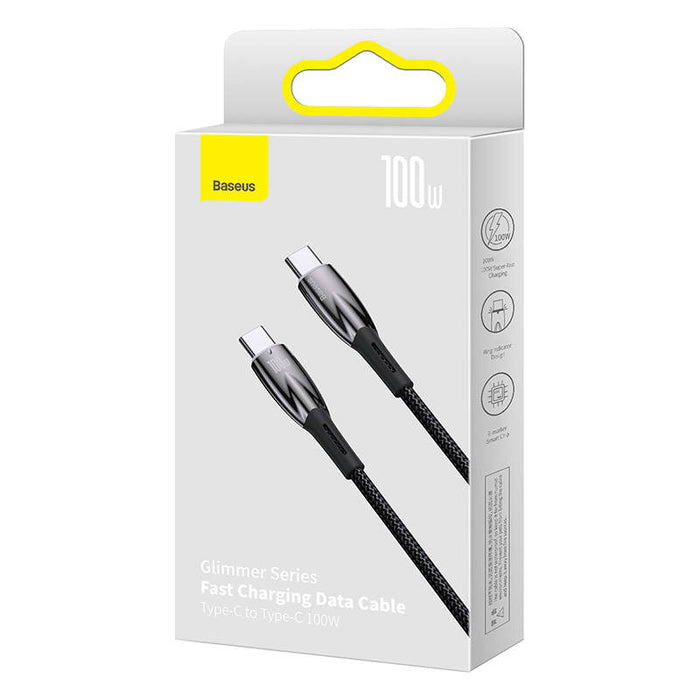 USB-C cable for USB-C Baseus Glimmer Series, 100W, 1m (Black)