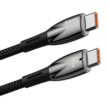USB-C cable for USB-C Baseus Glimmer Series, 100W, 2m (Black)