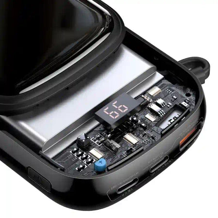 Powerbank Baseus Qpow PRO with Lightning cable, USB-C port and USB 20000mAh, 20W (Black)