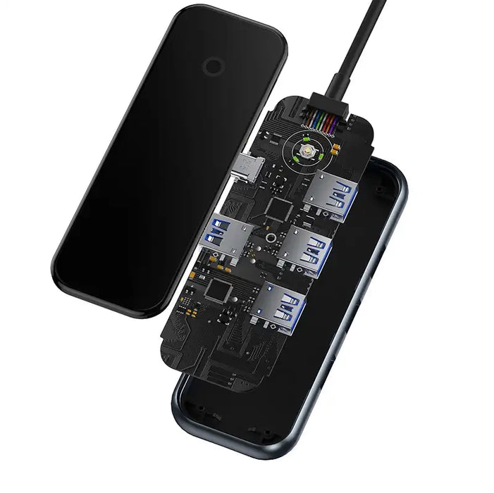 Adapter 4w1 Baseus Hub USB-C na 4xUSB 3.0 (Dark Grey)