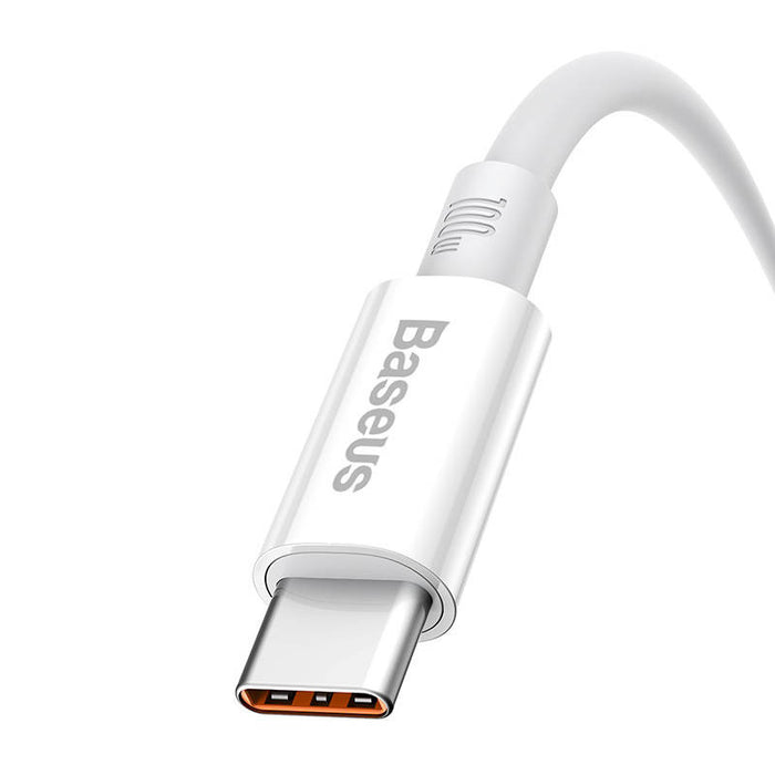 Cable USB do USB-C Baseus Superior 100W 1.5m (white)