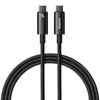 USB-C to USB-C cable Baseus Tungsten Gold 240W 1m (black)