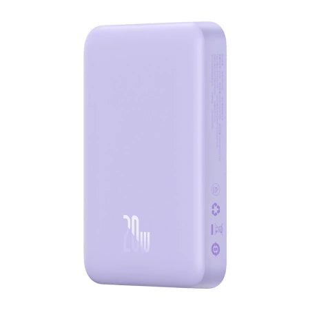 Powerbank Baseus Magnetic Mini 10000mAh, USB-C  20W MagSafe (purple)