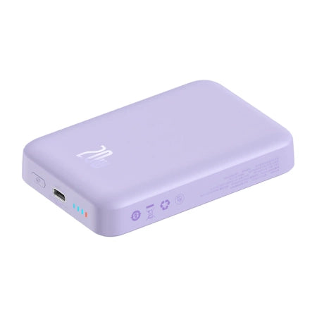 Powerbank Baseus Magnetic Mini 10000mAh, USB-C  20W MagSafe (purple)