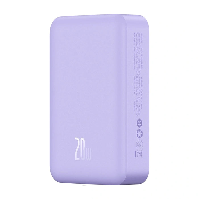Powerbank Baseus Magnetic Mini 20000mAh, USB-C  20W MagSafe (purple)