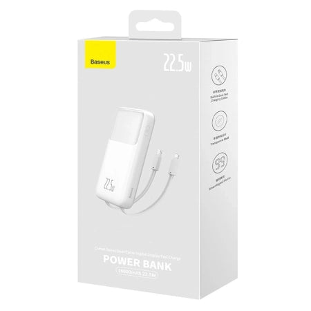 Powerbank Baseus Comet 10000mAh, 22.5W (white)