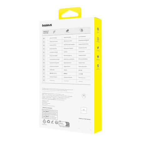 Phone Case for iPhone 15 Plus Baseus OS-Lucent Series (Clear)