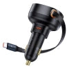 Car Charger Baseus Enjoyment Pro with cable USB-C, 60W (Black)