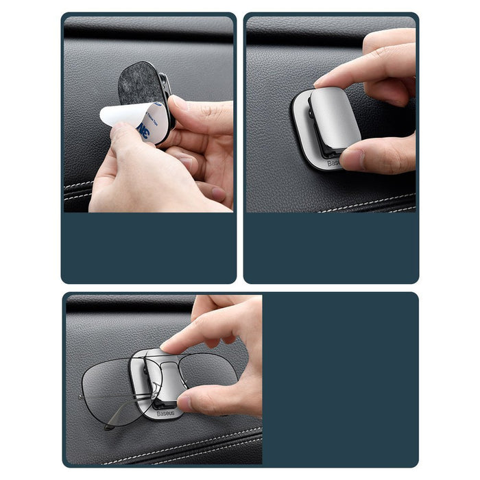 Baseus Car Holder Glasses Clip Silver (ACYJN-B0S)