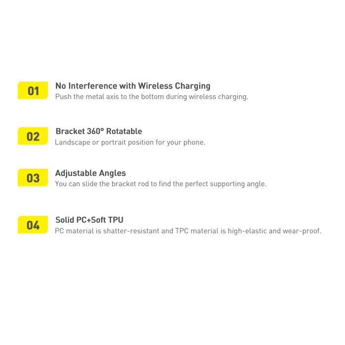 Baseus folding stand with magnetic holder white (LUXZ010002)