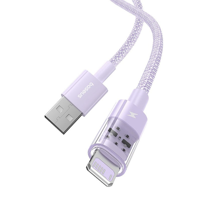 Baseus Gem USB to IP 2.4A fast charging cable 2 m Purple