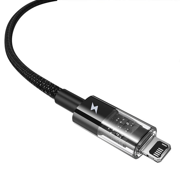 Baseus Gem USB to IP 2.4A fast charging cable 1 m Black
