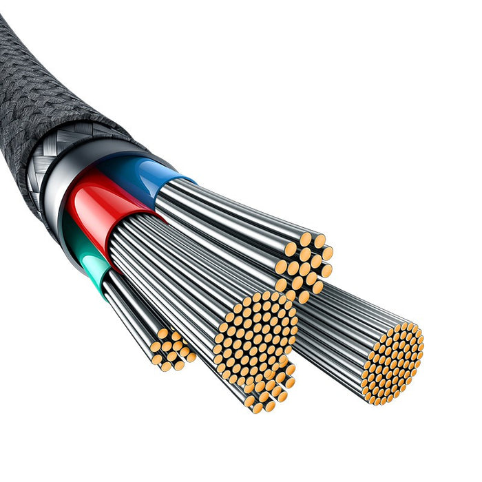 Baseus Unbreakable USB C to iP cable 2 m 20 W Black