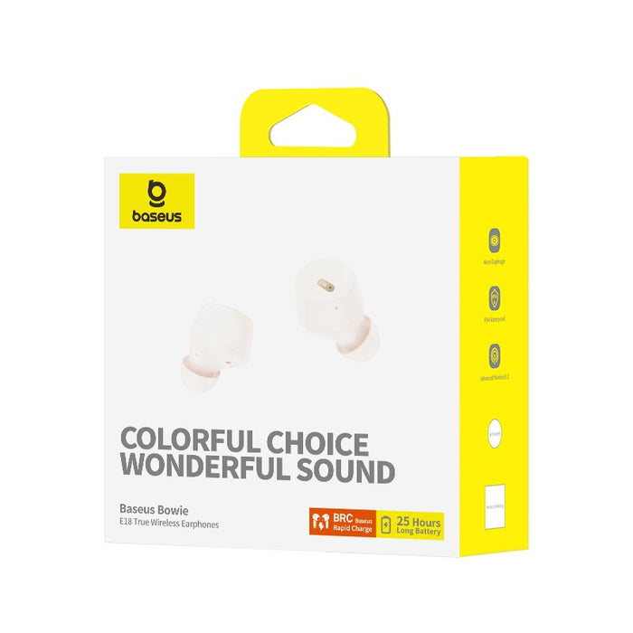 Earphones TWS Baseus Bowie E18 (white)