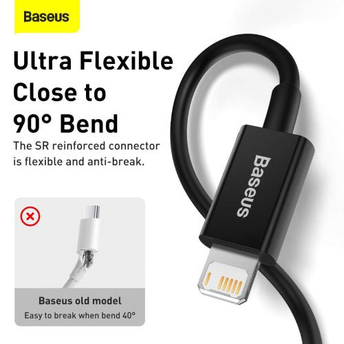 Baseus Superior Series Cable USB to iP 2.4A 2m (black)