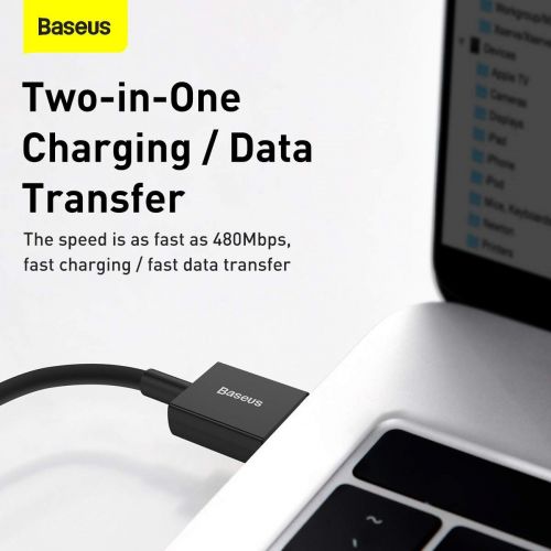 Baseus Superior Series Cable USB to iP 2.4A 2m (black)