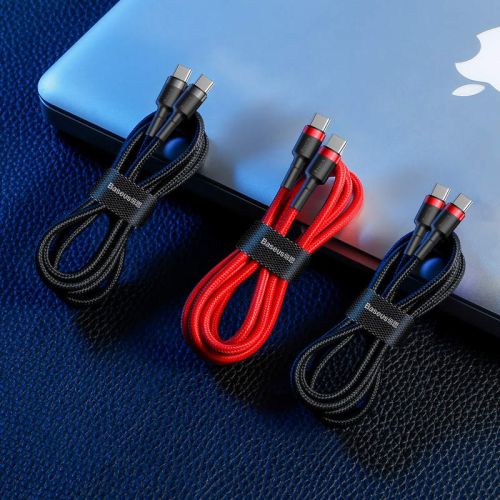 Baseus Cafule Cable USB-C PD 2.0 QC 3.0 60W 1m (Red)