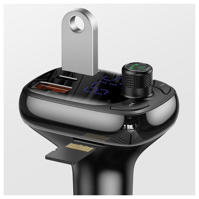 Baseus Car charger and FM transmitter T typed S-13 Black