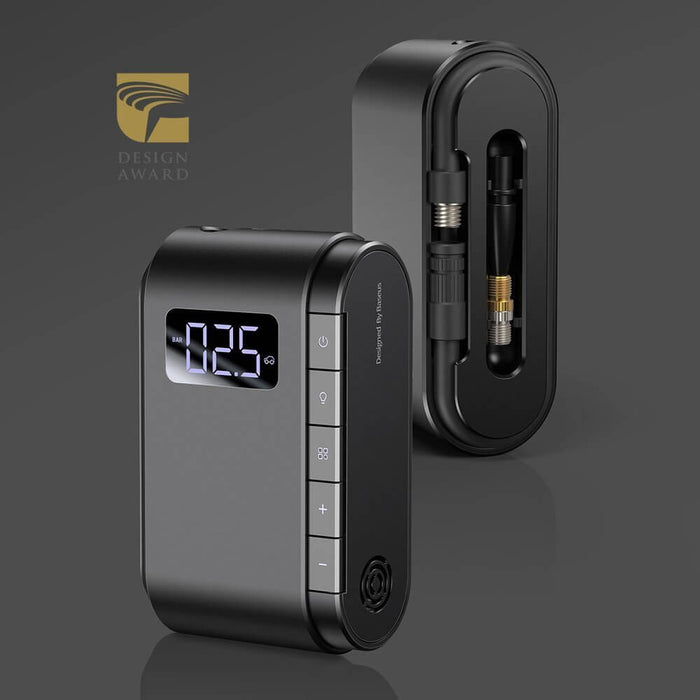 Baseus Car Tire Compressor 4000 mAh Battery, Black