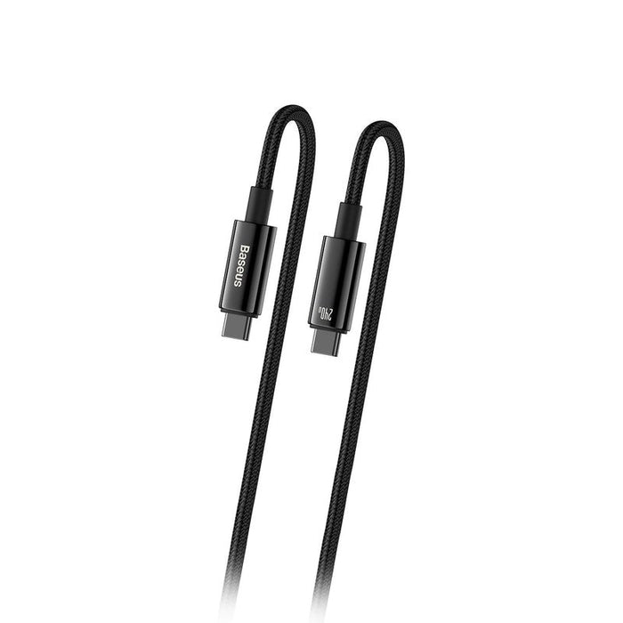 USB-C to USB-C cable Baseus Tungsten Gold 240W 1m (black)