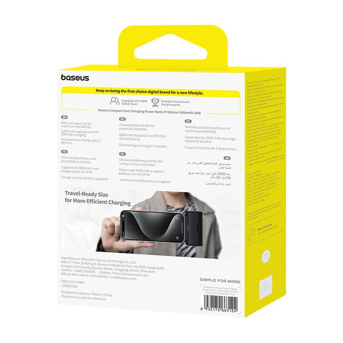 Powerbank OS-Baseus Compact IP 5000mAh 20W (black)