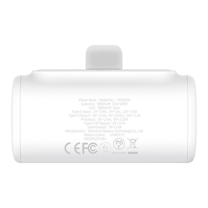 Powerbank OS-Baseus Compact IP 5000mAh 20W (white)