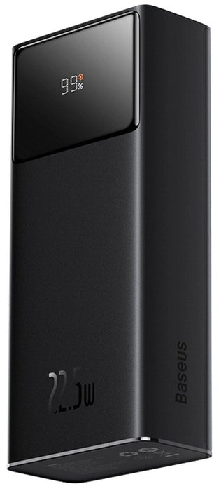 Baseus EnerFill FP41 30000mAh 22.5W Power Bank with Baseus Simple USB-A - USB-C 3A 30cm Cable - Black