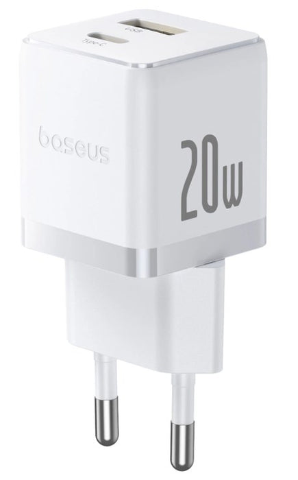 Baseus Palm 20W USB-C USB-A Wall Charger - White