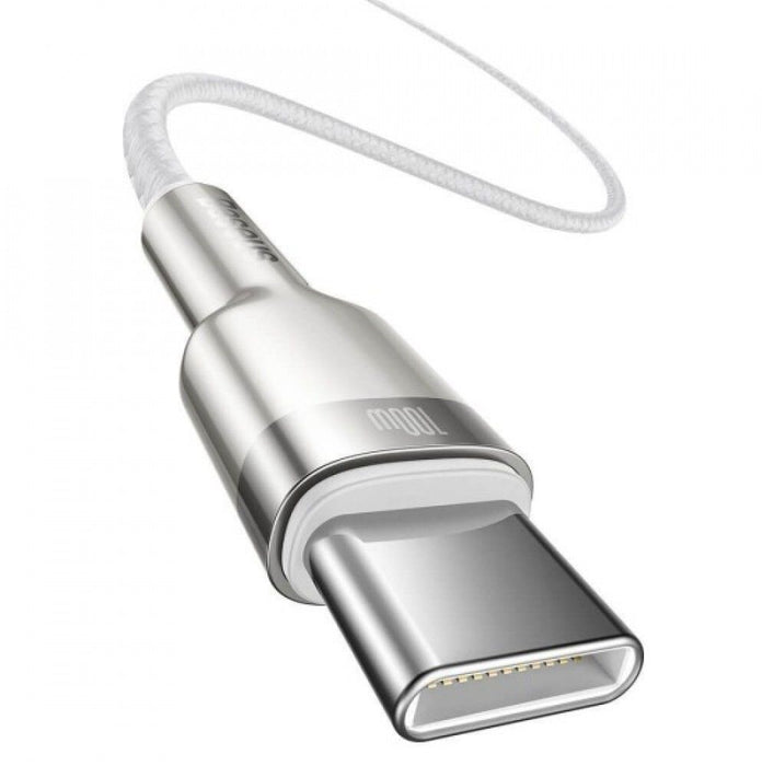 Cable USB-C to USB-C Baseus Cafule, 100W, 1m (white)