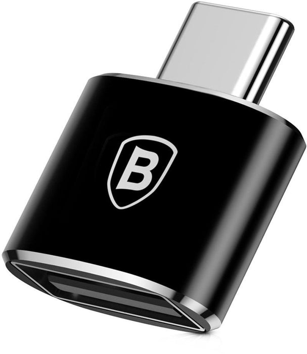 Baseus USB to USB Type-C Adapter 2.4A (Black)