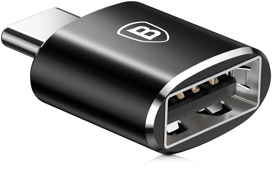Baseus USB to USB Type-C Adapter 2.4A (Black)